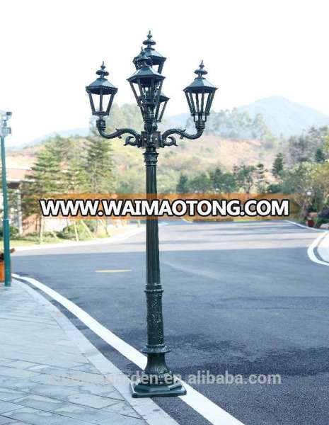 Hot sale antique outdoor street lamp aluminum garden lamp post classic garden light