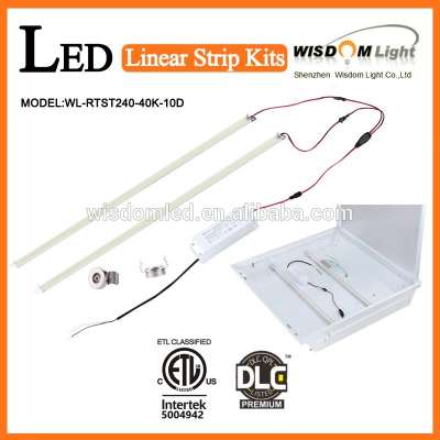 Indoor Lighting Magnetic LED Linear Strips Kits Lights With PC Cover